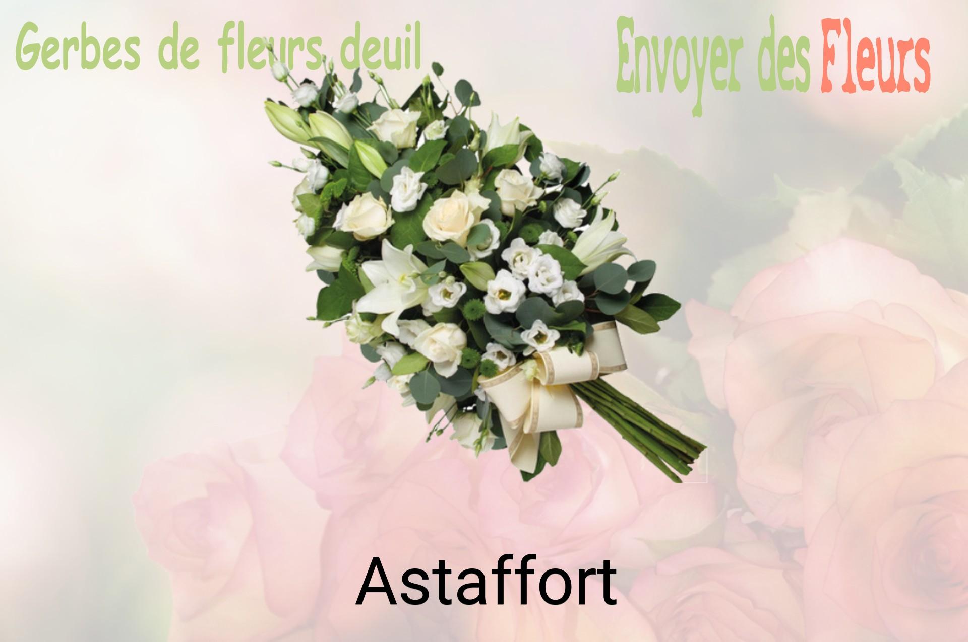 Gerbe de fleurs de deuil livrée à Astaffort